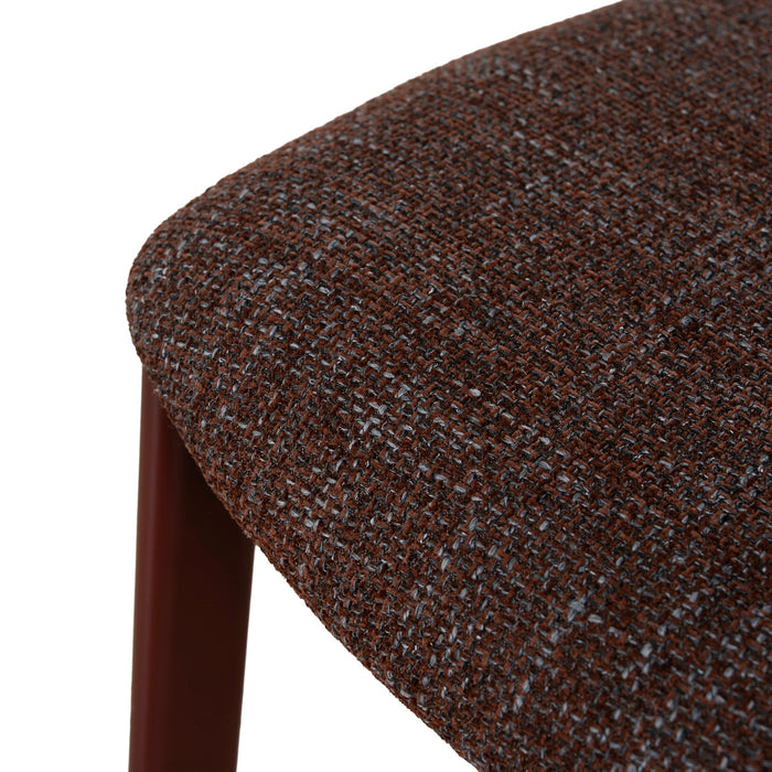 Set of 2 - Jonstel Red Dining Chair - Moss Brown