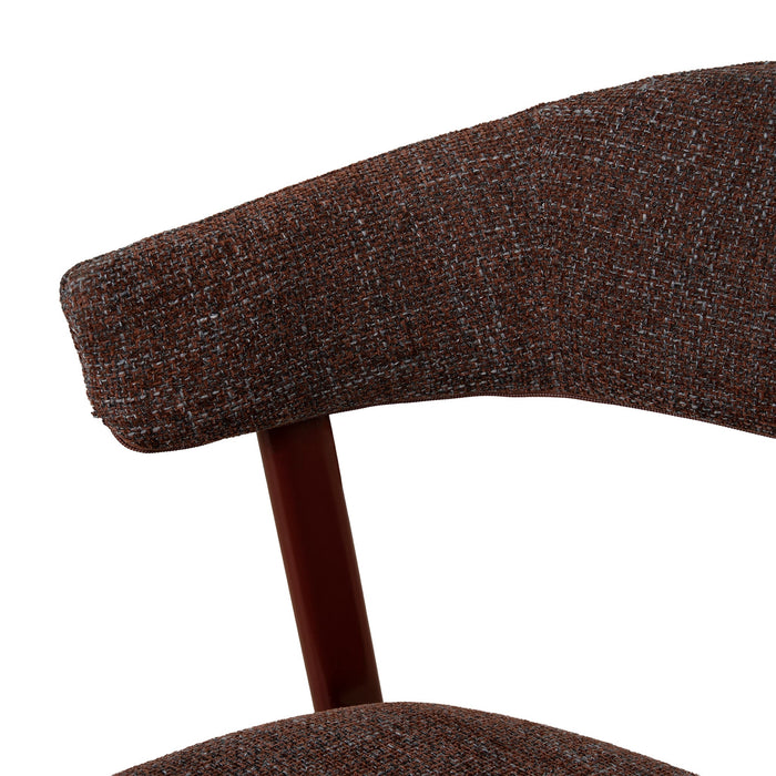Set of 2 - Jonstel Red Dining Chair - Moss Brown