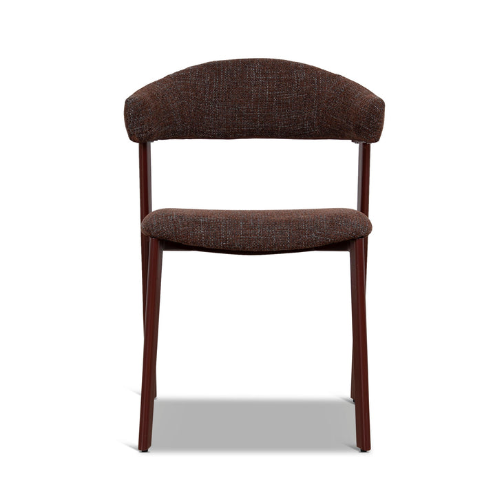 Set of 2 - Jonstel Red Dining Chair - Moss Brown