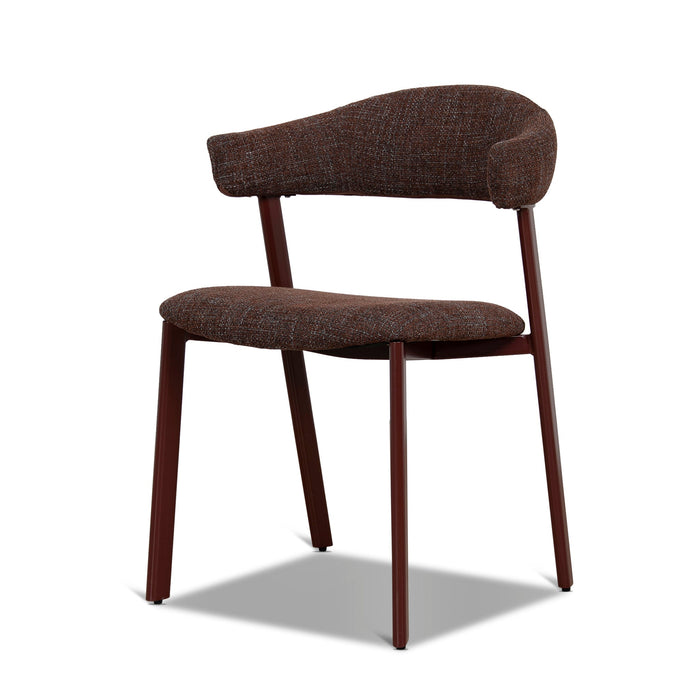 Set of 2 - Jonstel Red Dining Chair - Moss Brown