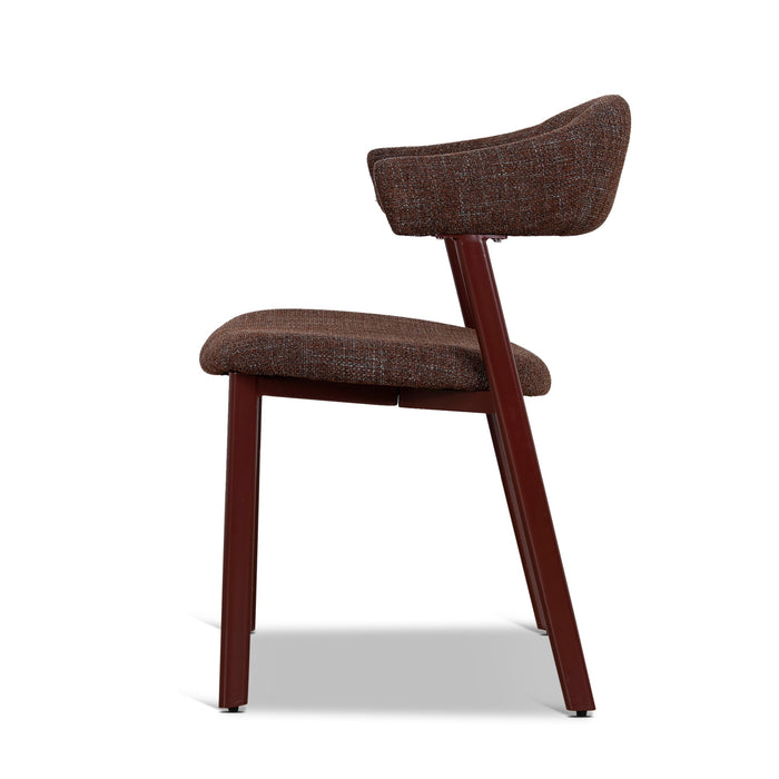 Set of 2 - Jonstel Red Dining Chair - Moss Brown