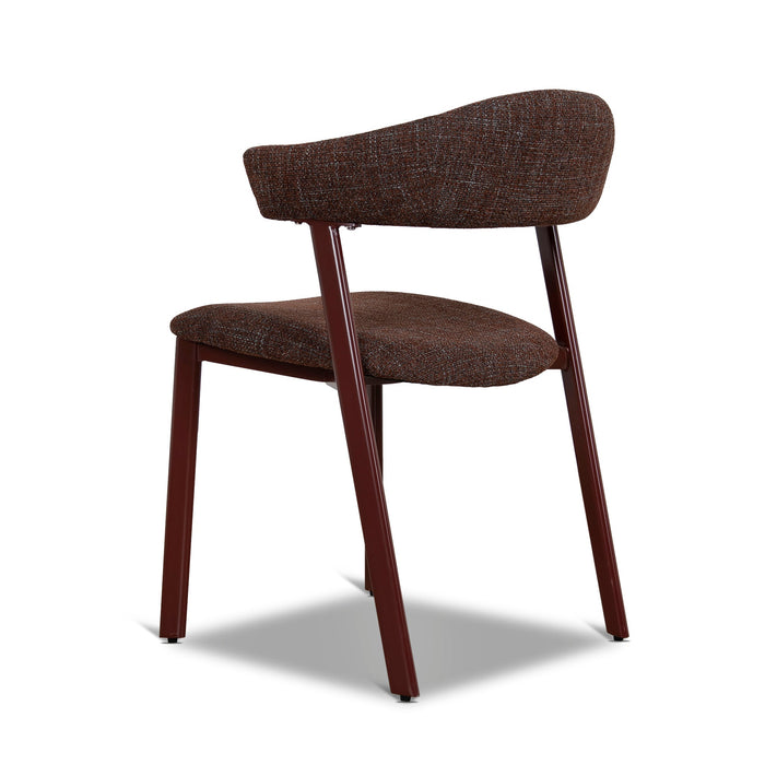 Set of 2 - Jonstel Red Dining Chair - Moss Brown