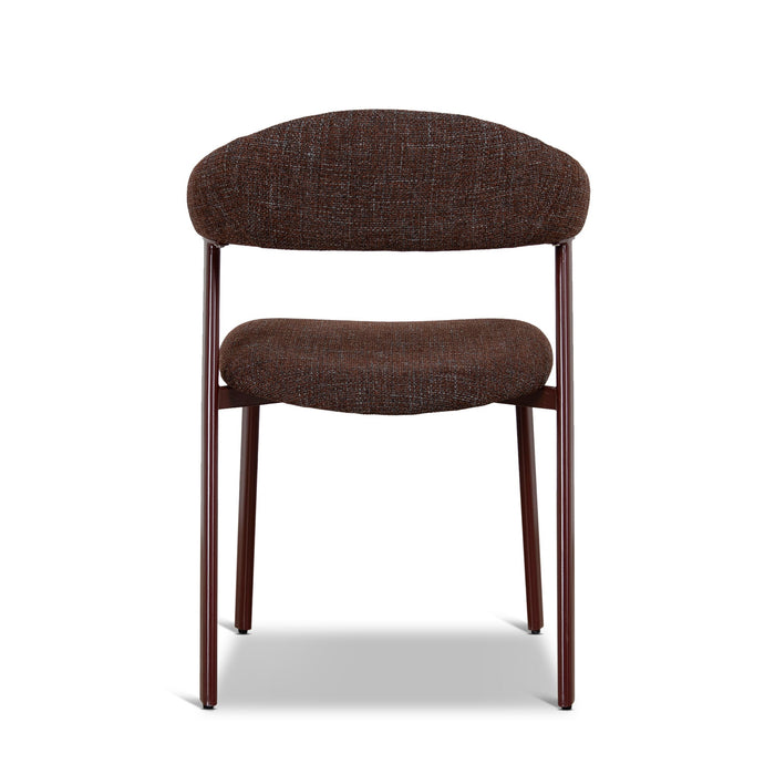 Set of 2 - Jonstel Red Dining Chair - Moss Brown