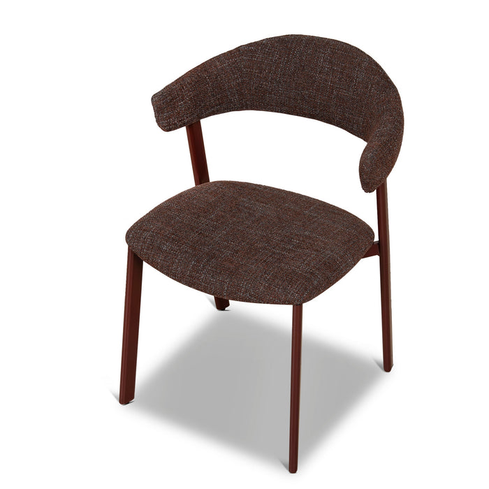 Set of 2 - Jonstel Red Dining Chair - Moss Brown