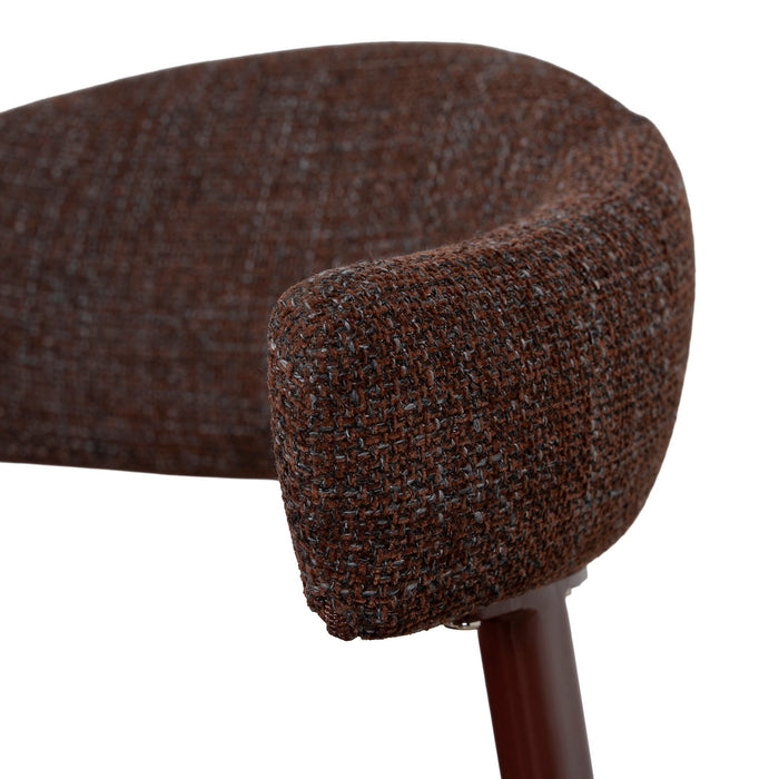 Set of 2 - Jonstel Red Dining Chair - Moss Brown