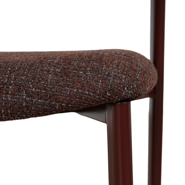 Set of 2 - Jonstel Red Dining Chair - Moss Brown
