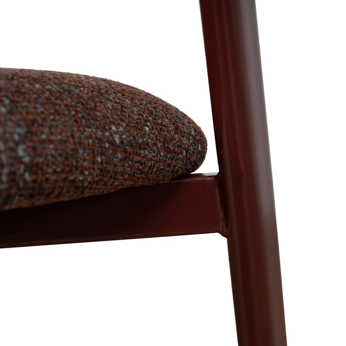 Set of 2 - Jonstel Red Dining Chair - Moss Brown