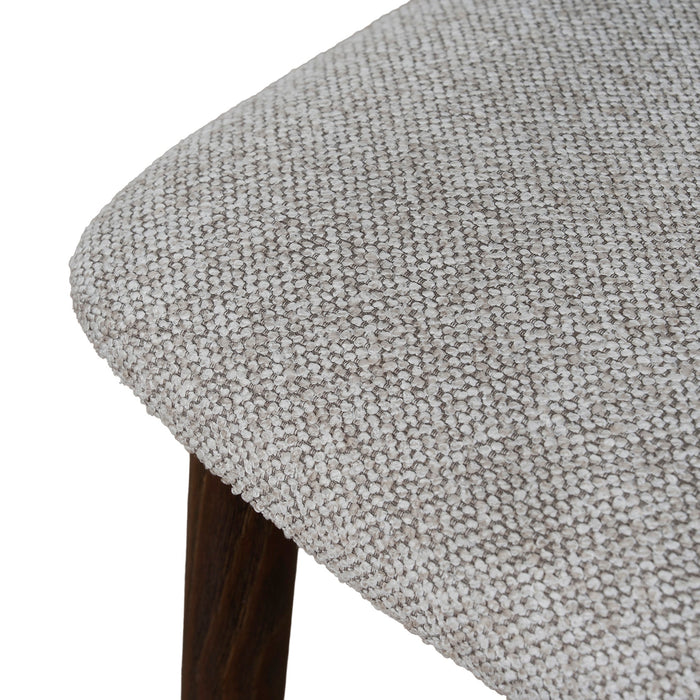 Set of 2 - Dirvyn Walnut Dining Chair - Clay Beige