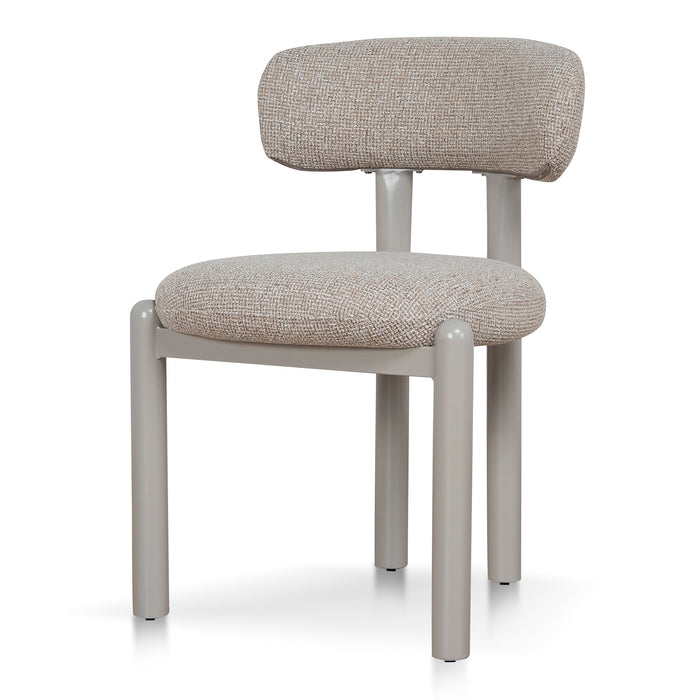Set of 2 - Thalora Cream Dining Chair - Verona Sand Weave