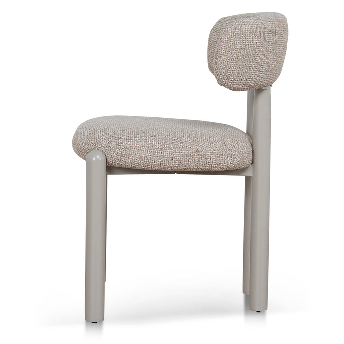 Set of 2 - Thalora Cream Dining Chair - Verona Sand Weave