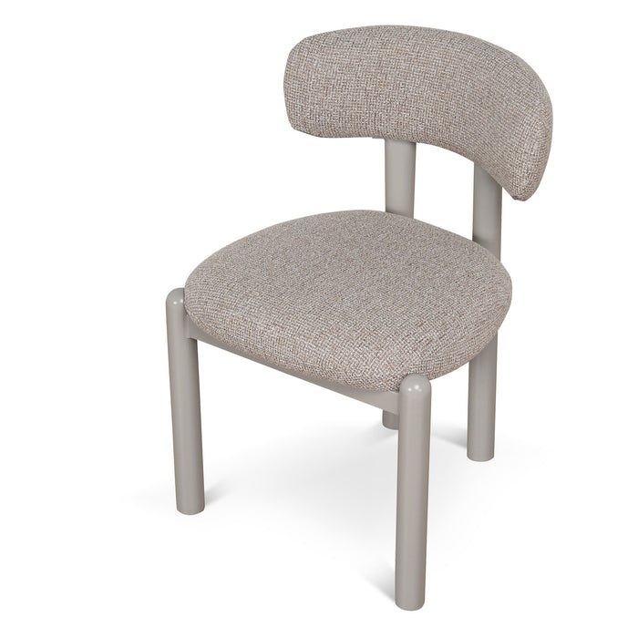 Set of 2 - Thalora Cream Dining Chair - Verona Sand Weave