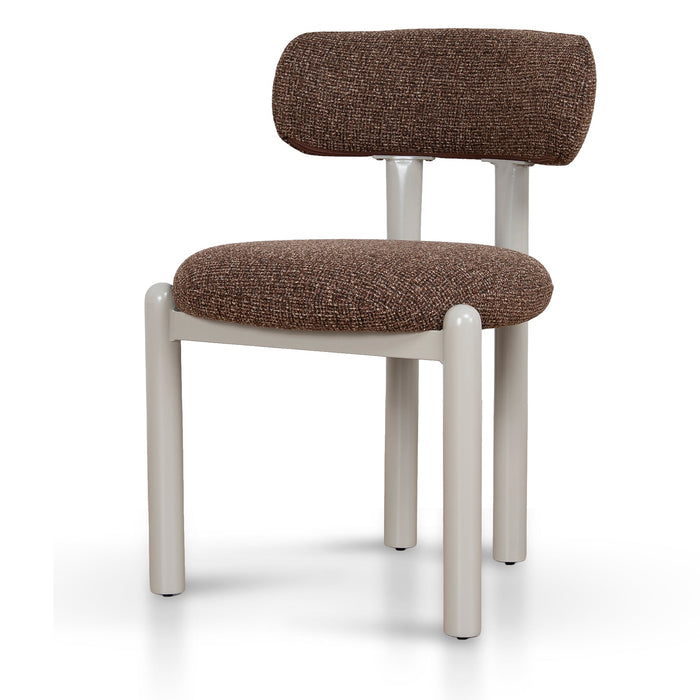 Set of 2 - Thalora Cream Dining Chair - Verona Cinnamon Weave