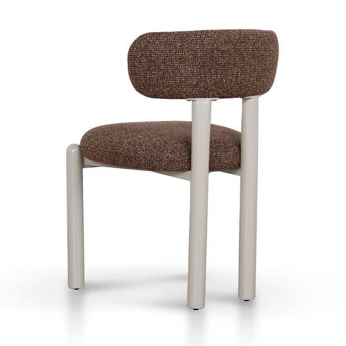 Set of 2 - Thalora Cream Dining Chair - Verona Cinnamon Weave
