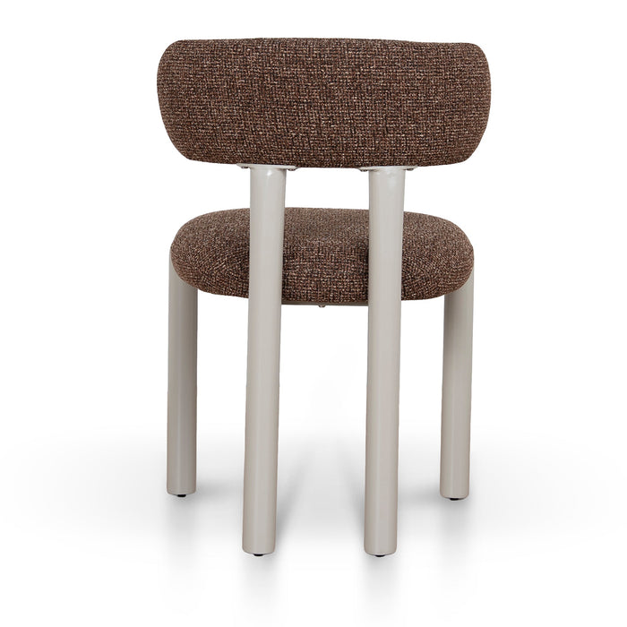 Set of 2 - Thalora Cream Dining Chair - Verona Cinnamon Weave