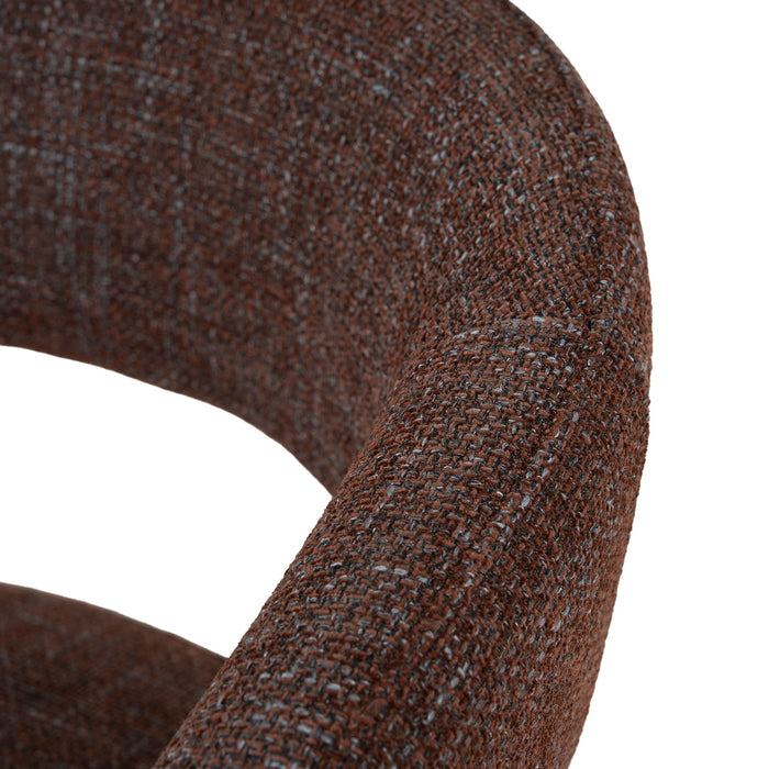 Black Dining Chair - Moss Brown (Set of 2)
