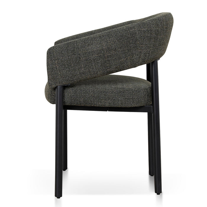 Black Dining Chair - Kaitoke Green (Set of 2)