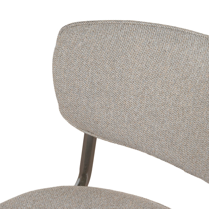 Chrome Dining Chair - Henry Beige (Set of 2)
