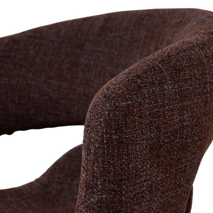 Dalca Black Dining Chair - Moss Brown (Set of 2)
