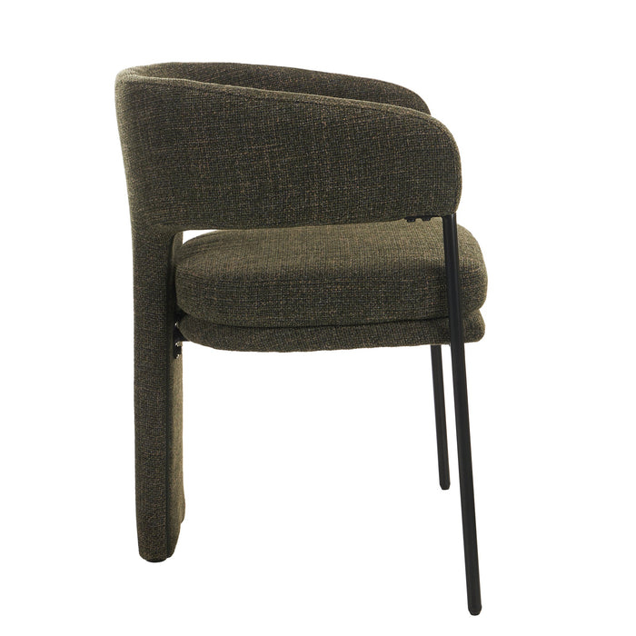 Lorvain Fabric Dining Chair - Kaitoke Green (Set of 2)