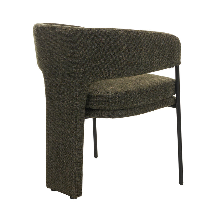 Lorvain Fabric Dining Chair - Kaitoke Green (Set of 2)