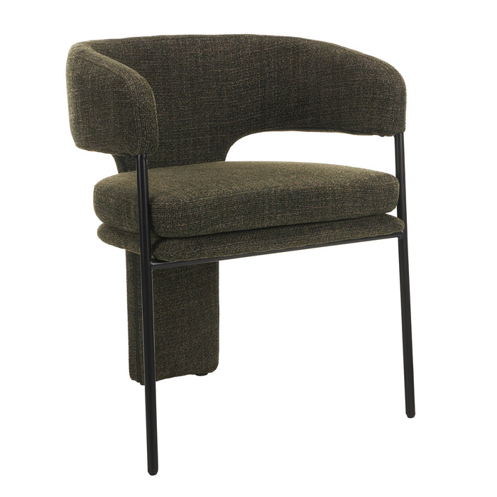 Lorvain Fabric Dining Chair - Kaitoke Green (Set of 2)