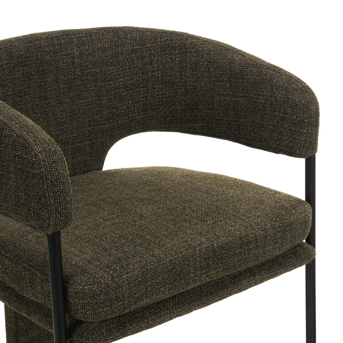 Lorvain Fabric Dining Chair - Kaitoke Green (Set of 2)