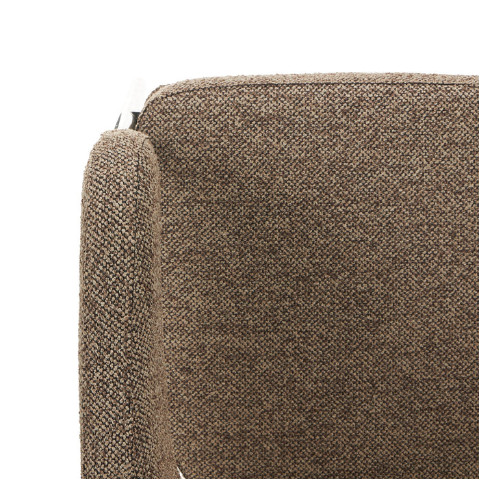Lorvain Fabric Dining Chair - Cobble Chocolate (Set of 2)