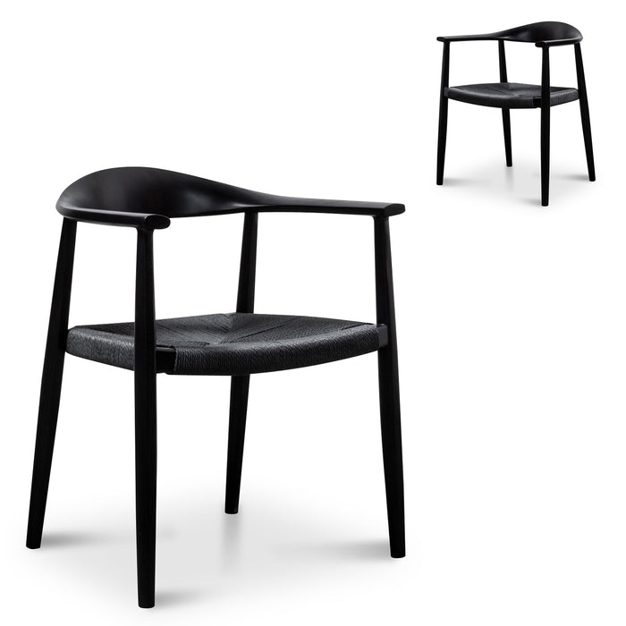 CDC6041-SD - Hans Wegner Replica - Full Black (Set of 2)