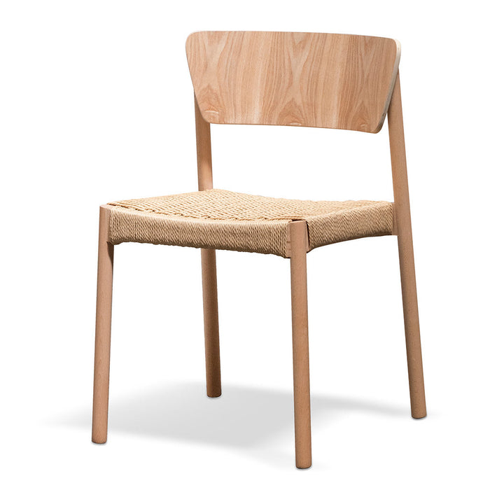 CDC6803-SD Rope Seat Dining Chair - Natural (Set of 2)