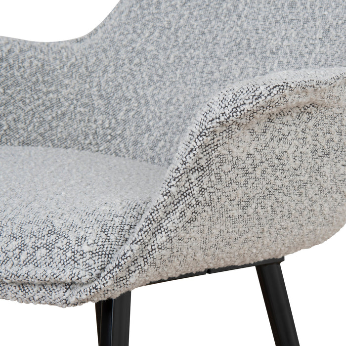 Nola Dining Chair - Moonlit Pepper Boucle (Set of 2)