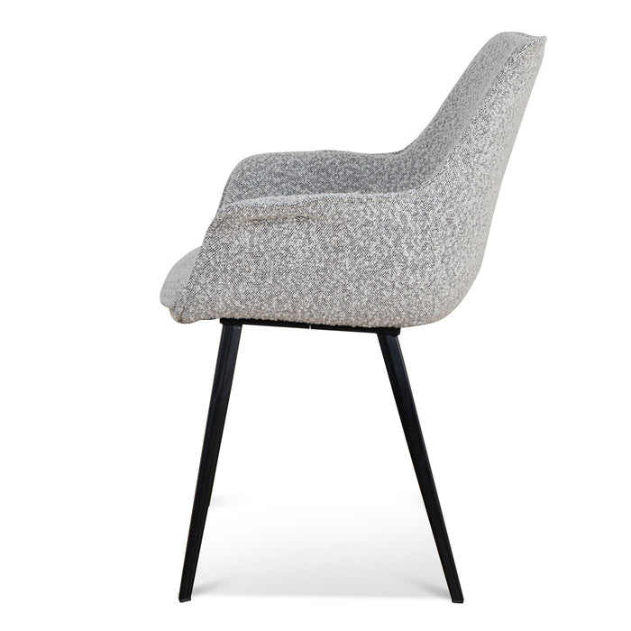 Nola Dining Chair - Moonlit Pepper Boucle (Set of 2)