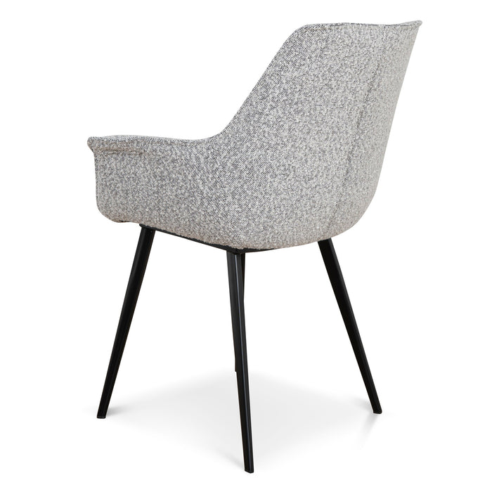 Nola Dining Chair - Moonlit Pepper Boucle (Set of 2)
