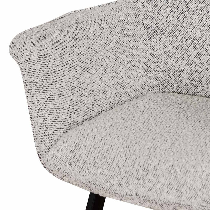 CDC6876-SE - Dining Chair - Moonlit Pepper Boucle (Set of 2)