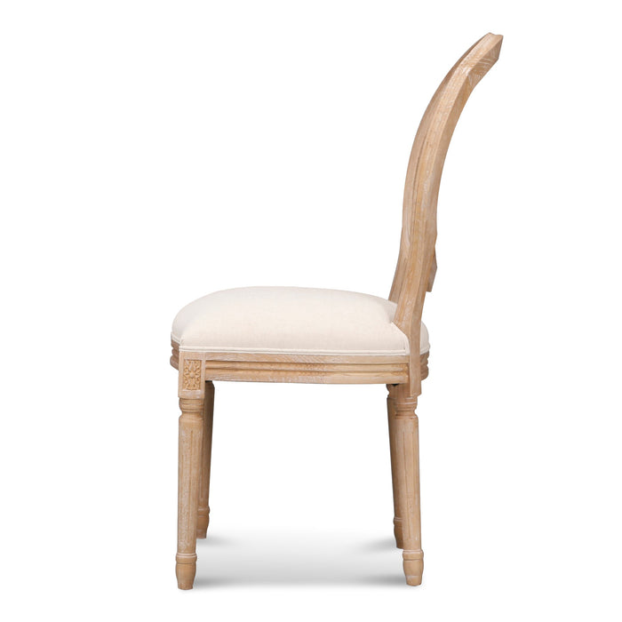 CDC8000-LJ ELM Dining Chair - Light Beige (Set of 2)