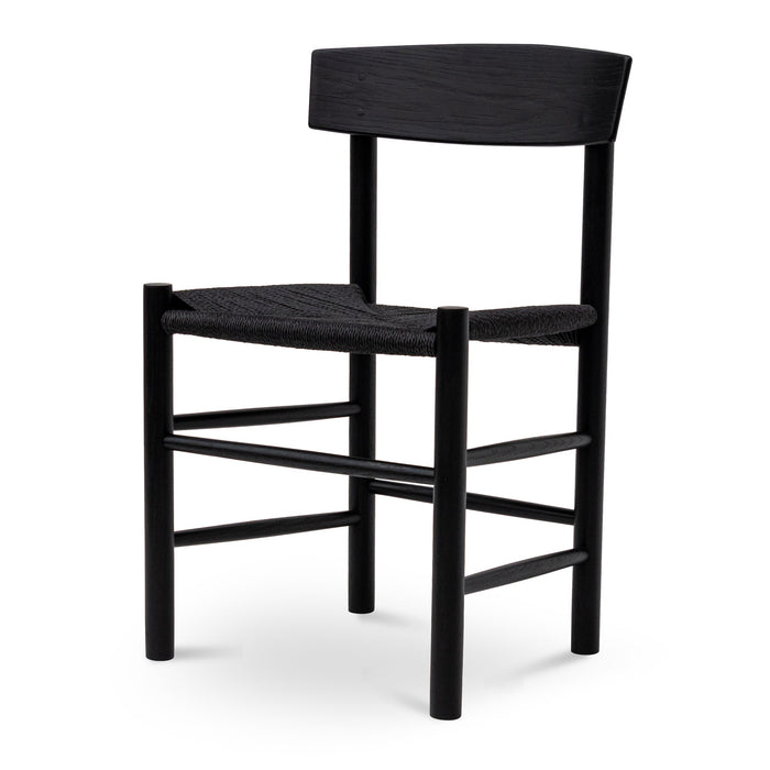 CDC8014-OW Rattan Dining Chair - Full Black (Set of 2)