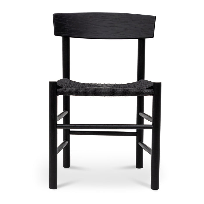 CDC8014-OW Rattan Dining Chair - Full Black (Set of 2)