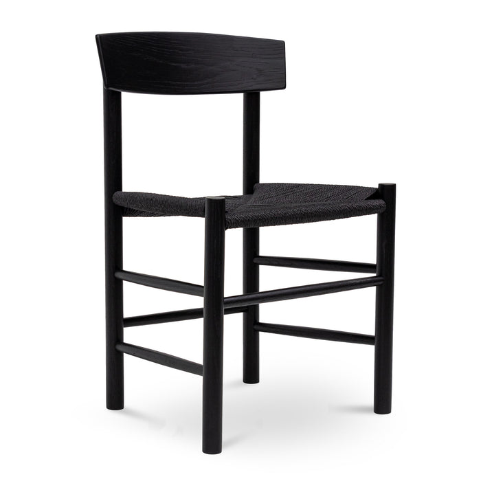 CDC8014-OW Rattan Dining Chair - Full Black (Set of 2)