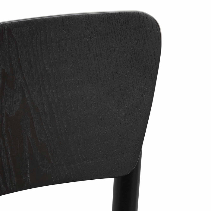 CDC8151-SD Rope Seat Dining Chair - Black (Set of 2)