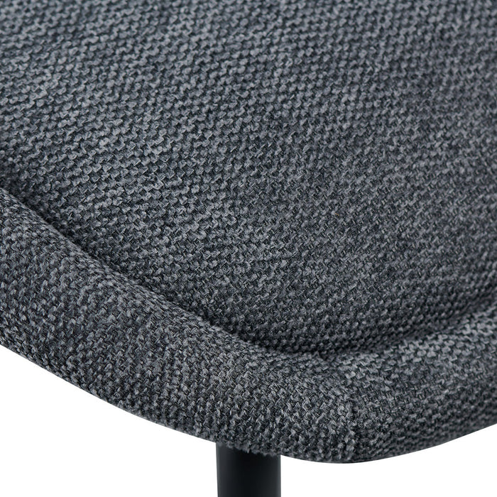 CDC8166-FH Fabric Dining Chair - Charcaol Grey (Set of 2)