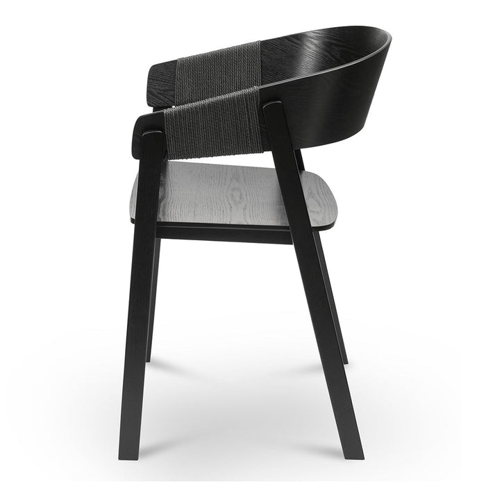 CDC8198-SD Dining Chair - Full Black (Set of 2)