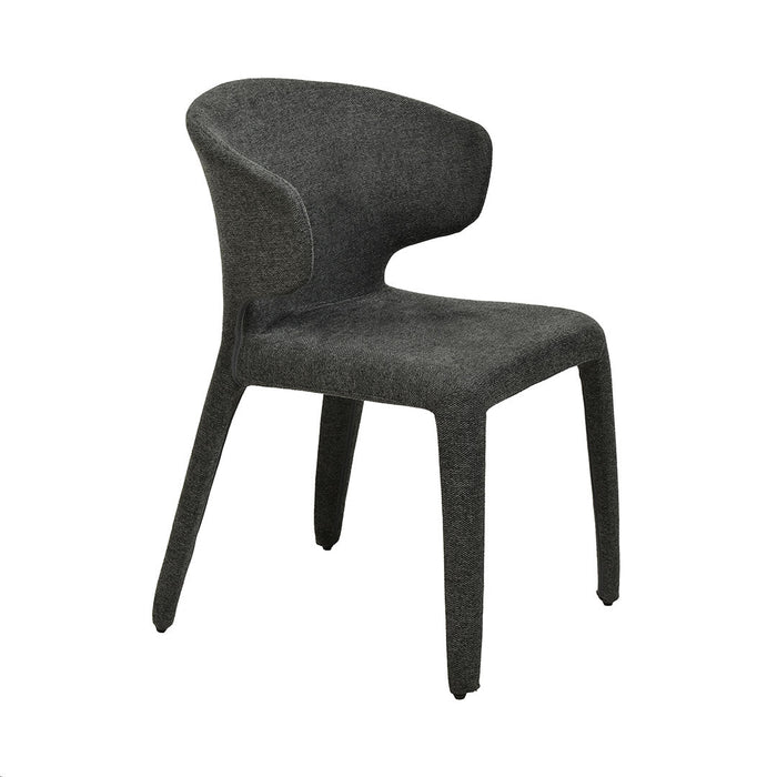 CDC8463-FH Fabric Dining Chair - Charcoal Grey (Set of 2)