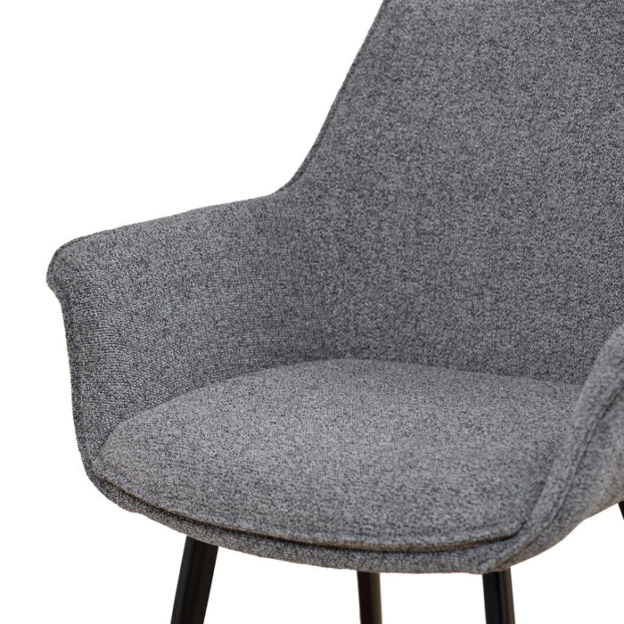Nola Dining Chair - Spec Charcoal (Set of 2)