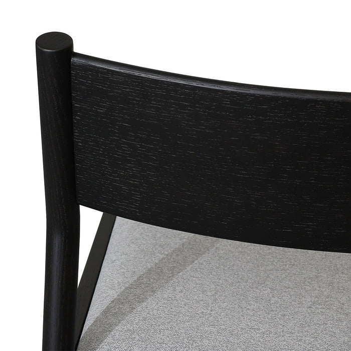 CDC8771-MAx2 Mirit Black Dining Chair - Moon Grey (Set of 2)