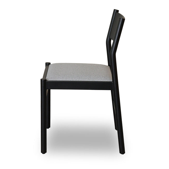 CDC8771-MAx2 Mirit Black Dining Chair - Moon Grey (Set of 2)