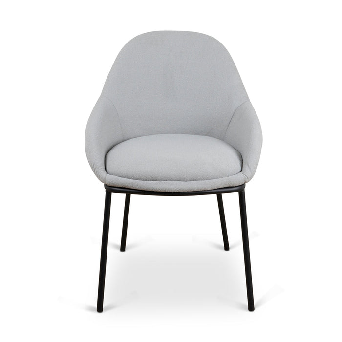 CDC8888-LF Fabric Dining Chair - Pale Grey