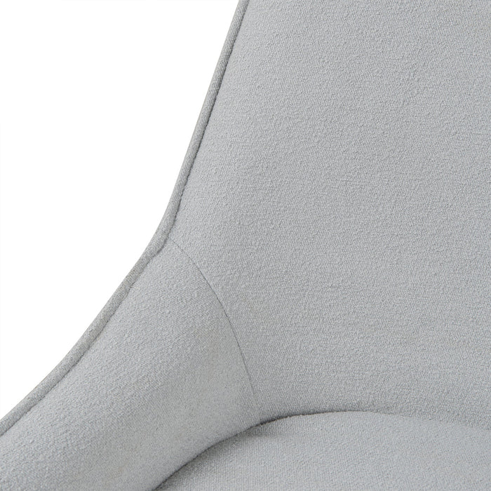 CDC8889-LF Fabric Dining Chair - Pale Grey