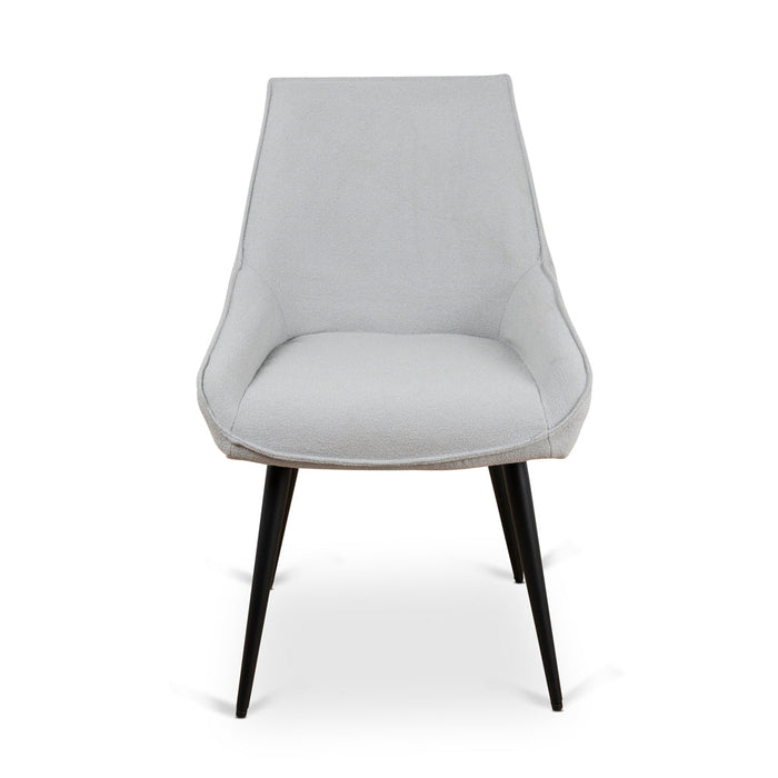 CDC8889-LF Fabric Dining Chair - Pale Grey