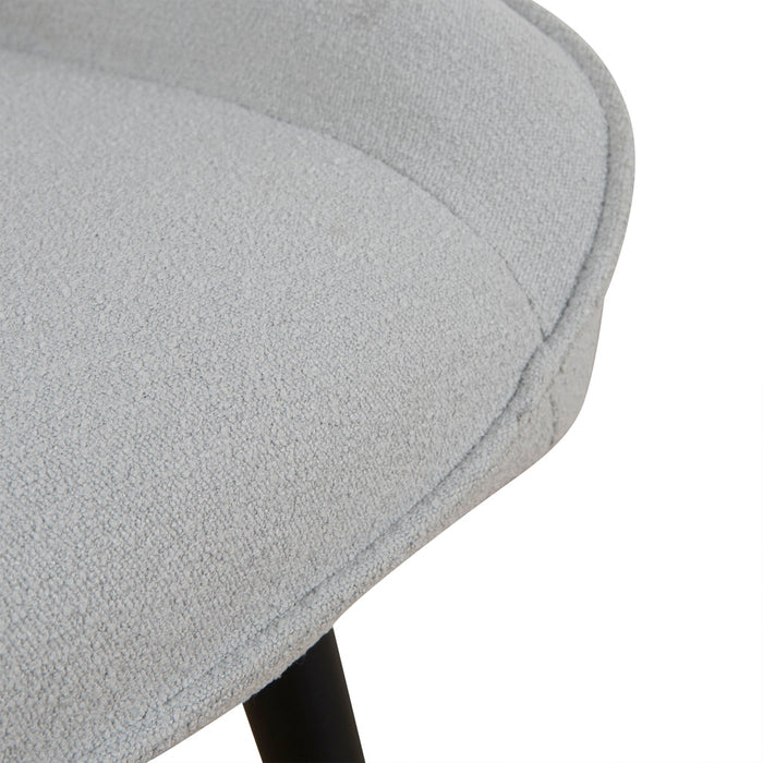 CDC8889-LF Fabric Dining Chair - Pale Grey