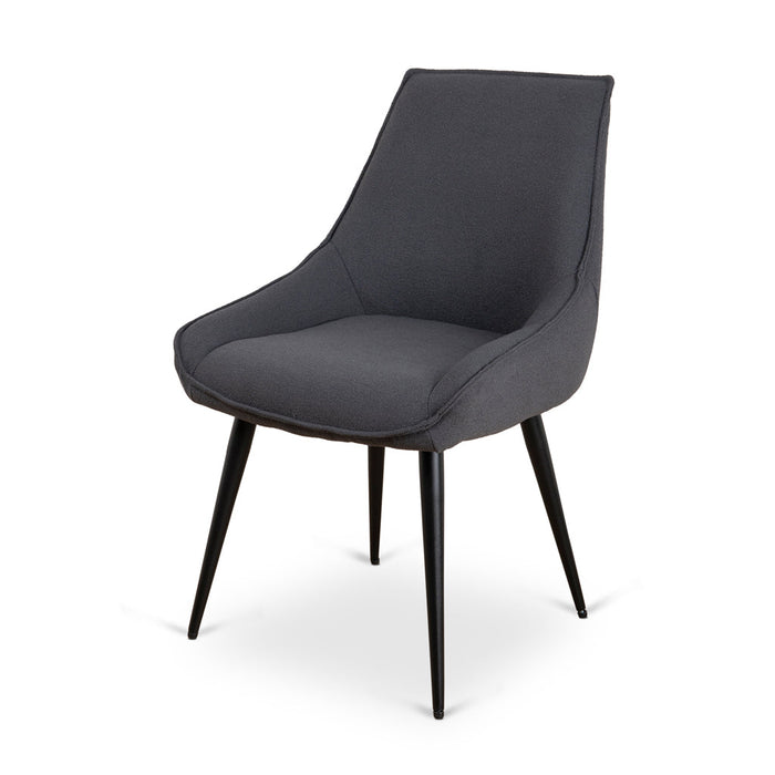 CDC8890-LF Fabric Dining Chair - Charcoal