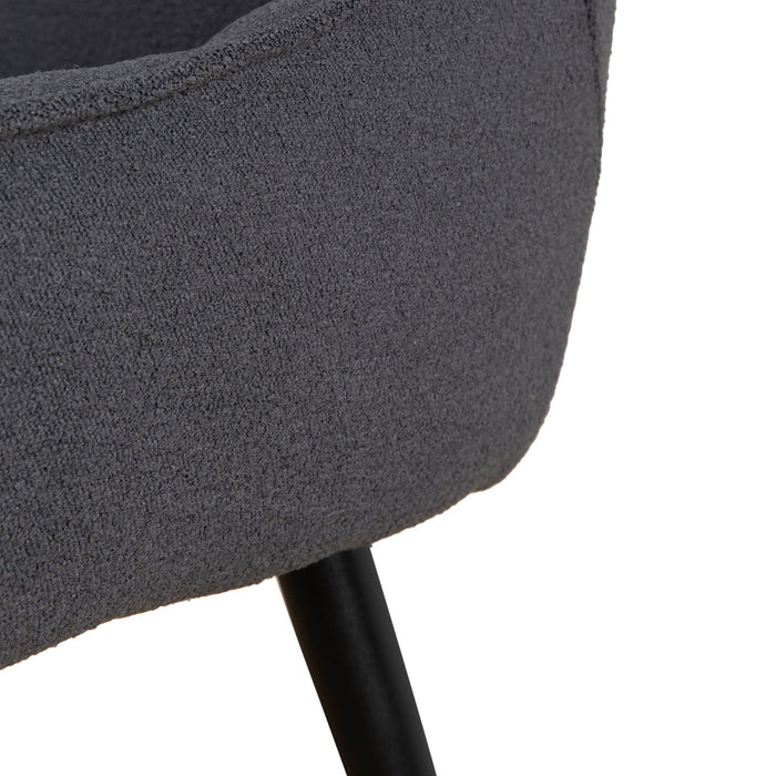 CDC8890-LF Fabric Dining Chair - Charcoal